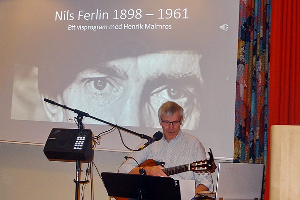 Trubaduren Henrik Malmros. Foto: Per Månsson.