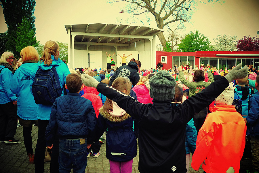 Visst var barnen med på noterna. Foto: Natalie Hultgren.