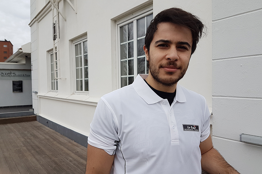 Rachad Chehab tröttnade på mörkret, kylan och tristessen i Kiruna och flyttade till Landskrona.